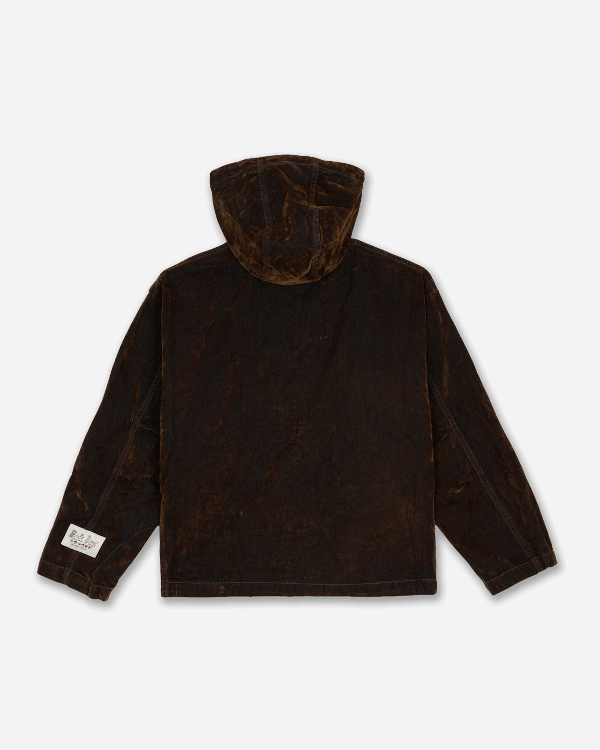 Brain Dead Flocked Denim Fireman Jacket Brown Brown Coats and Jackets Denim Jackets F26O06005444 BRN