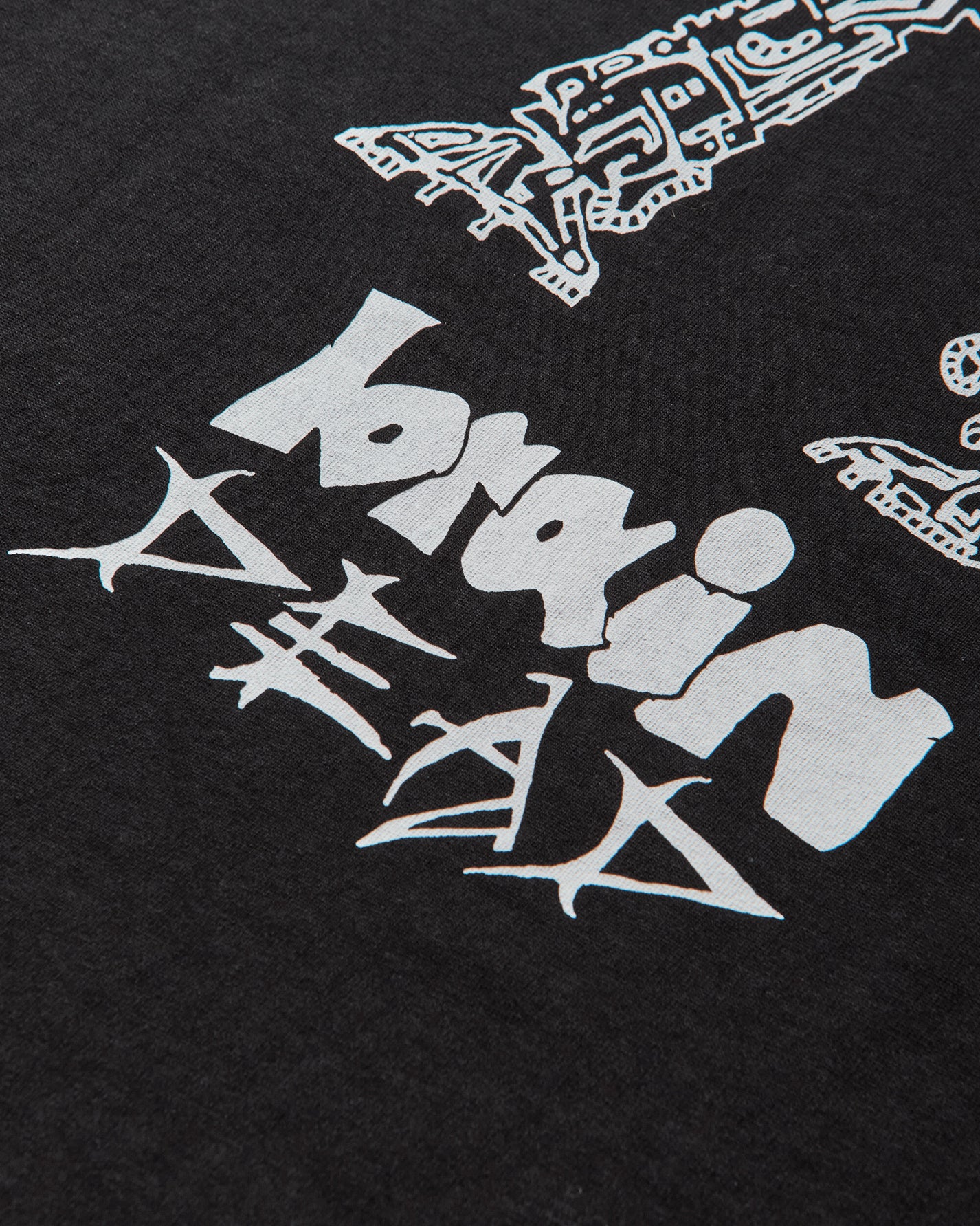 Brain Dead Skull Mech Long Sleeve Black T-Shirts Longsleeve BDF25T010O46 BLK