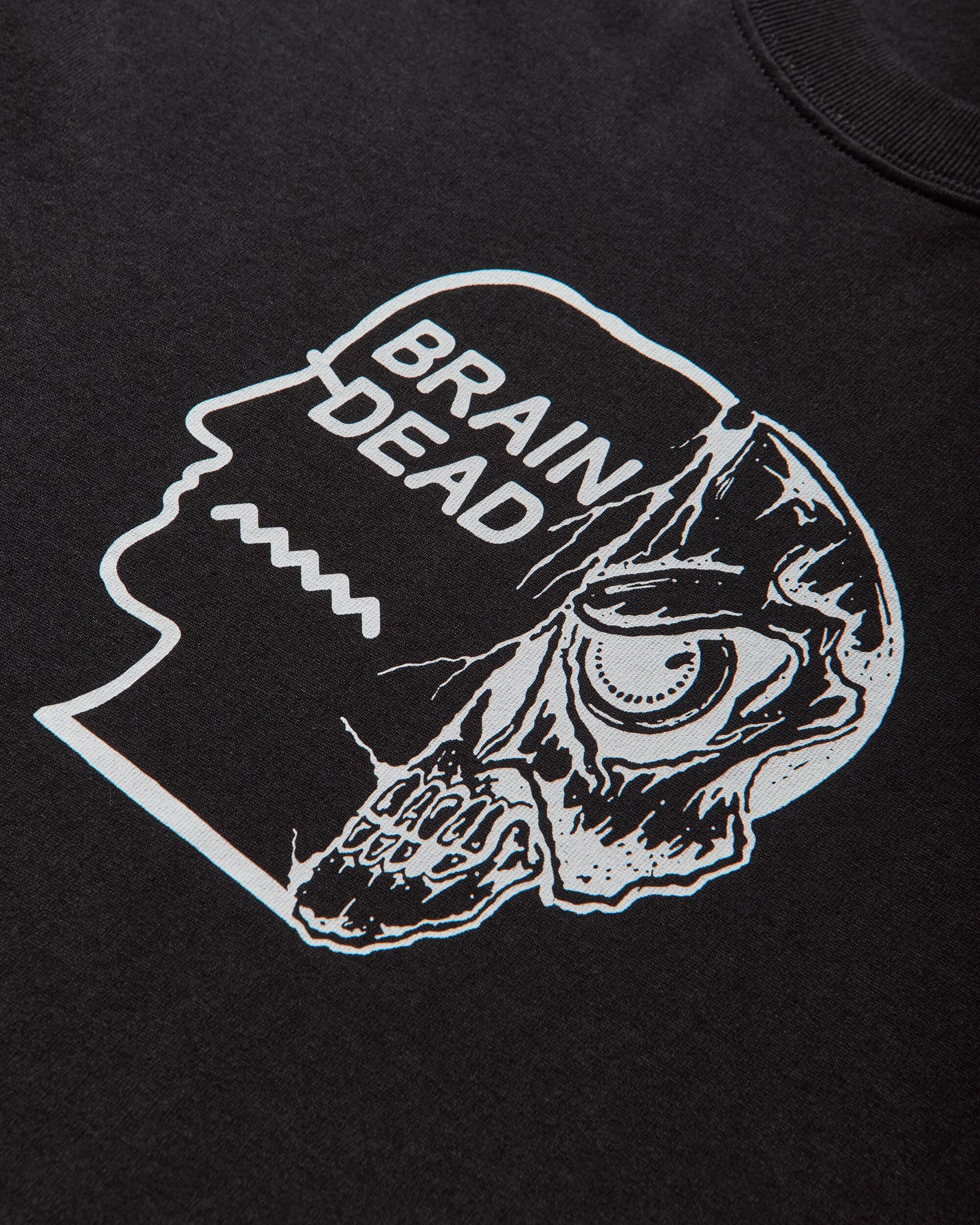 Brain Dead Skull Mech Long Sleeve Black T-Shirts Longsleeve BDF25T010O46 BLK