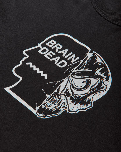 Brain Dead Skull Mech Long Sleeve Black T-Shirts Longsleeve BDF25T010O46 BLK