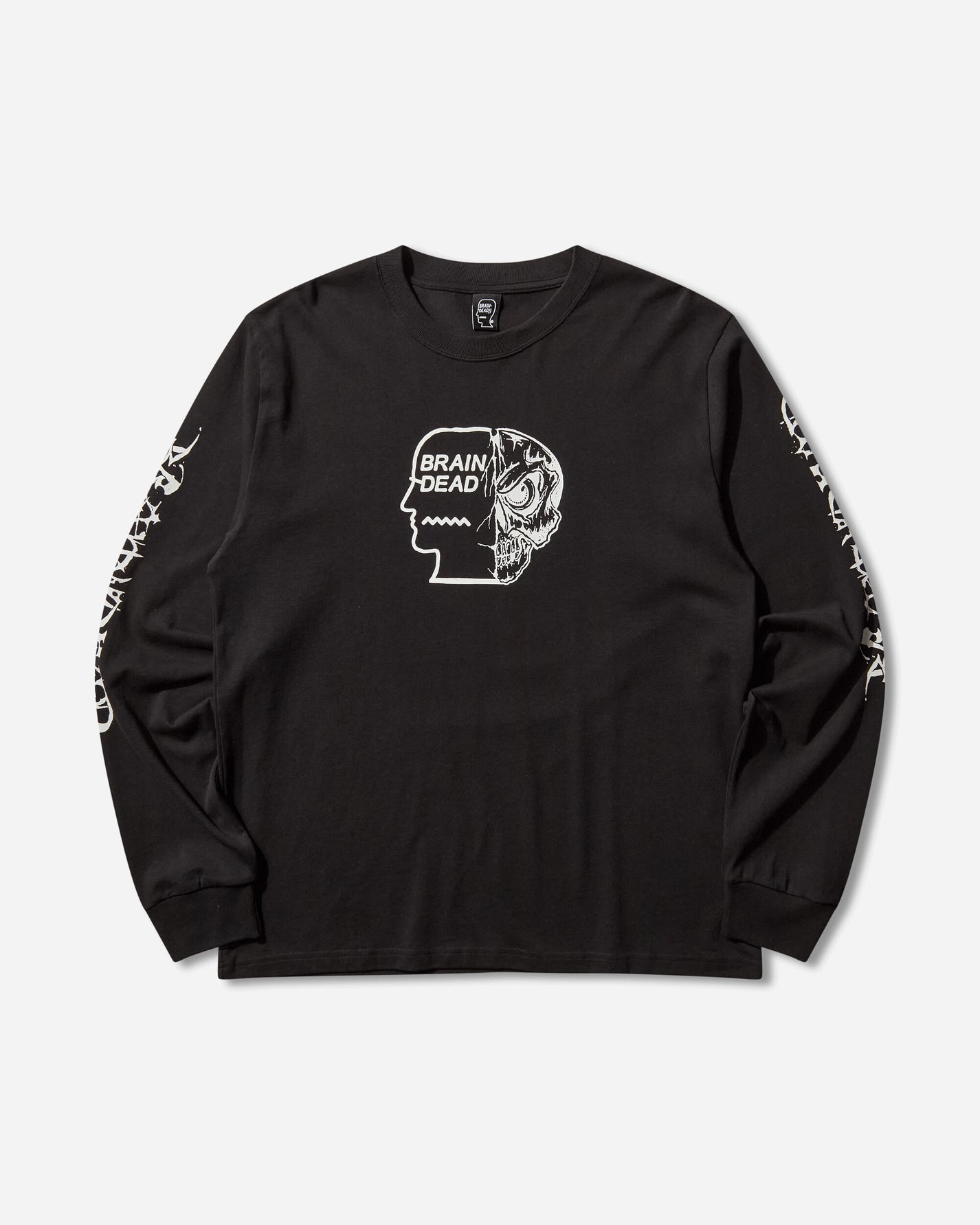 Brain Dead Skull Mech Long Sleeve Black T-Shirts Longsleeve BDF25T010O46 BLK