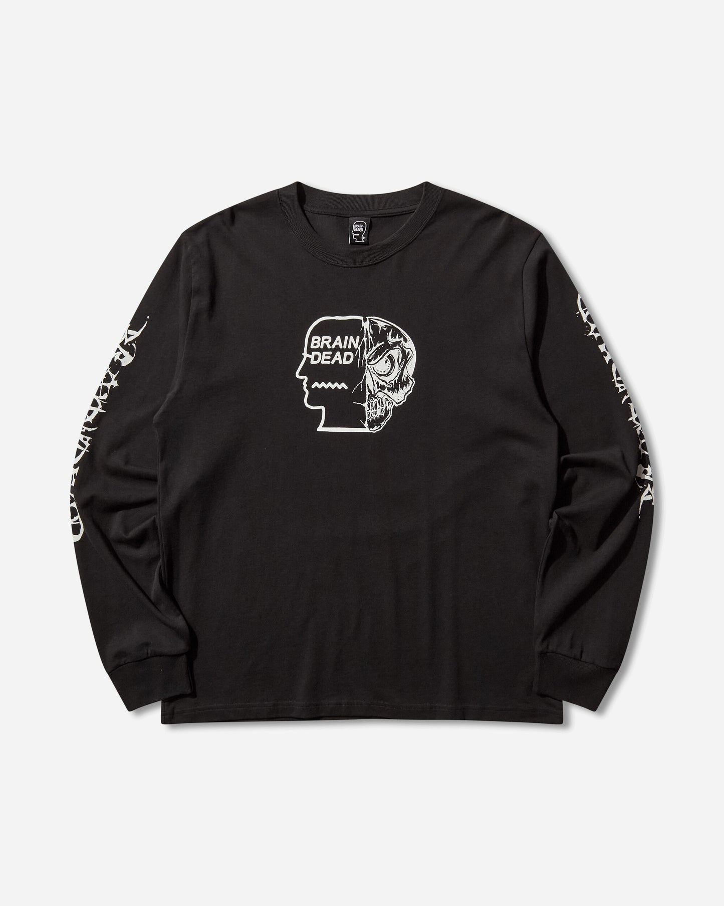 Brain Dead Skull Mech Long Sleeve Black T-Shirts Longsleeve BDF25T010O46 BLK