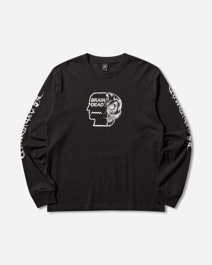 Brain Dead Skull Mech Long Sleeve Black T-Shirts Longsleeve BDF25T010O46 BLK