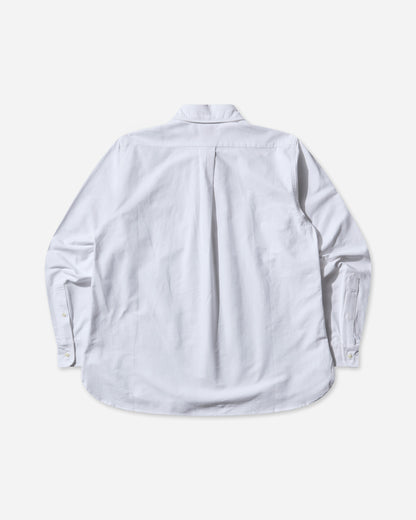 Brain Dead Brooks Brothers Selvedge Oxford Button Up White Shirts Longsleeve Shirt BDB24T240041 WHT
