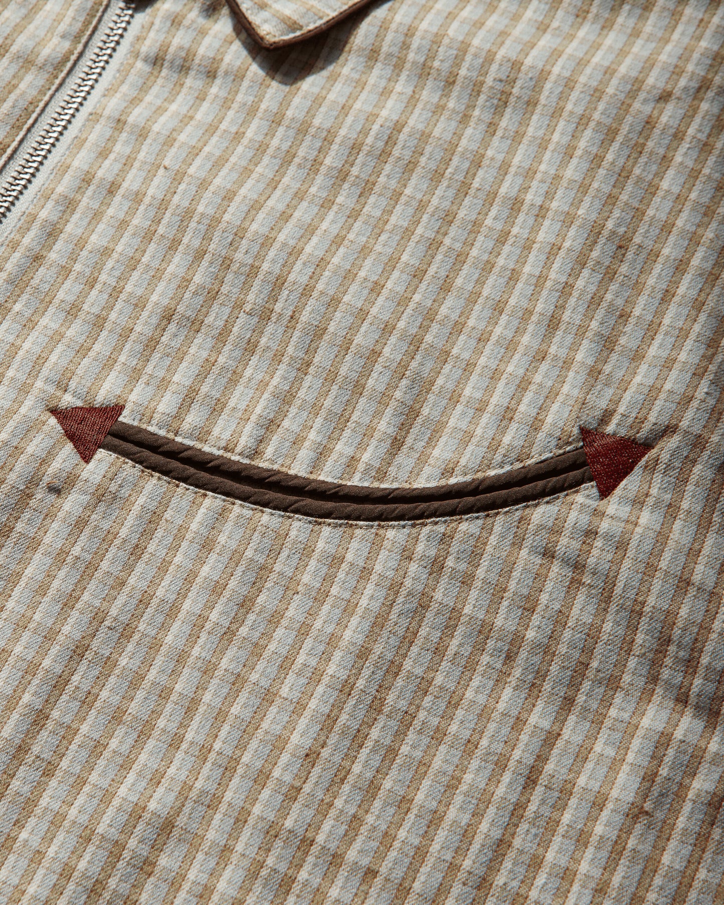 Brain Dead Check Western Shirt Taupe Shirts Longsleeve Shirt P26T05004844 Beige