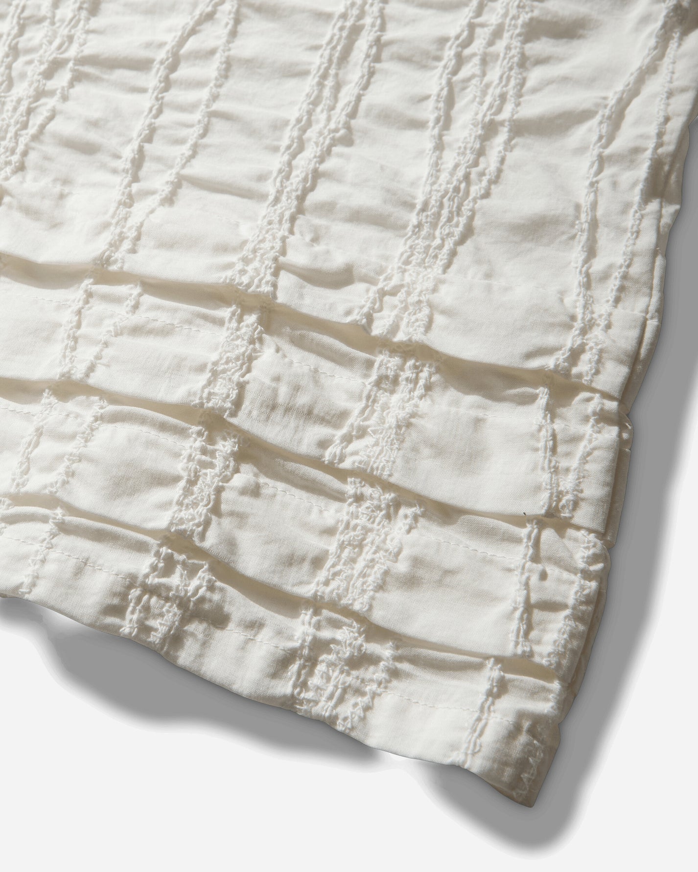 Brain Dead Twisted Seersucker Button Up Shirt Cream Shirts Longsleeve Shirt P26T17004839 Beige