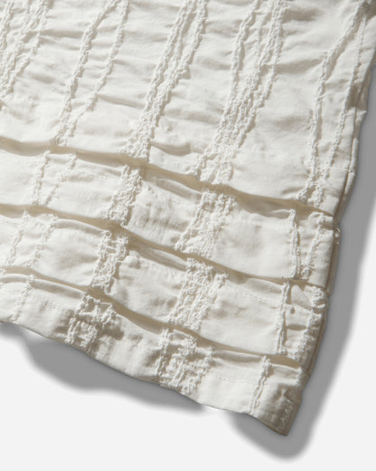 Brain Dead Twisted Seersucker Button Up Shirt Cream Shirts Longsleeve Shirt P26T17004839 Beige