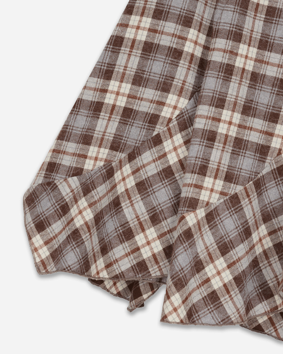 Brain Dead Wmns Twisted Panel Skirt Clouded Plaid Multi Skirts Midi W25B32005136 MULTI