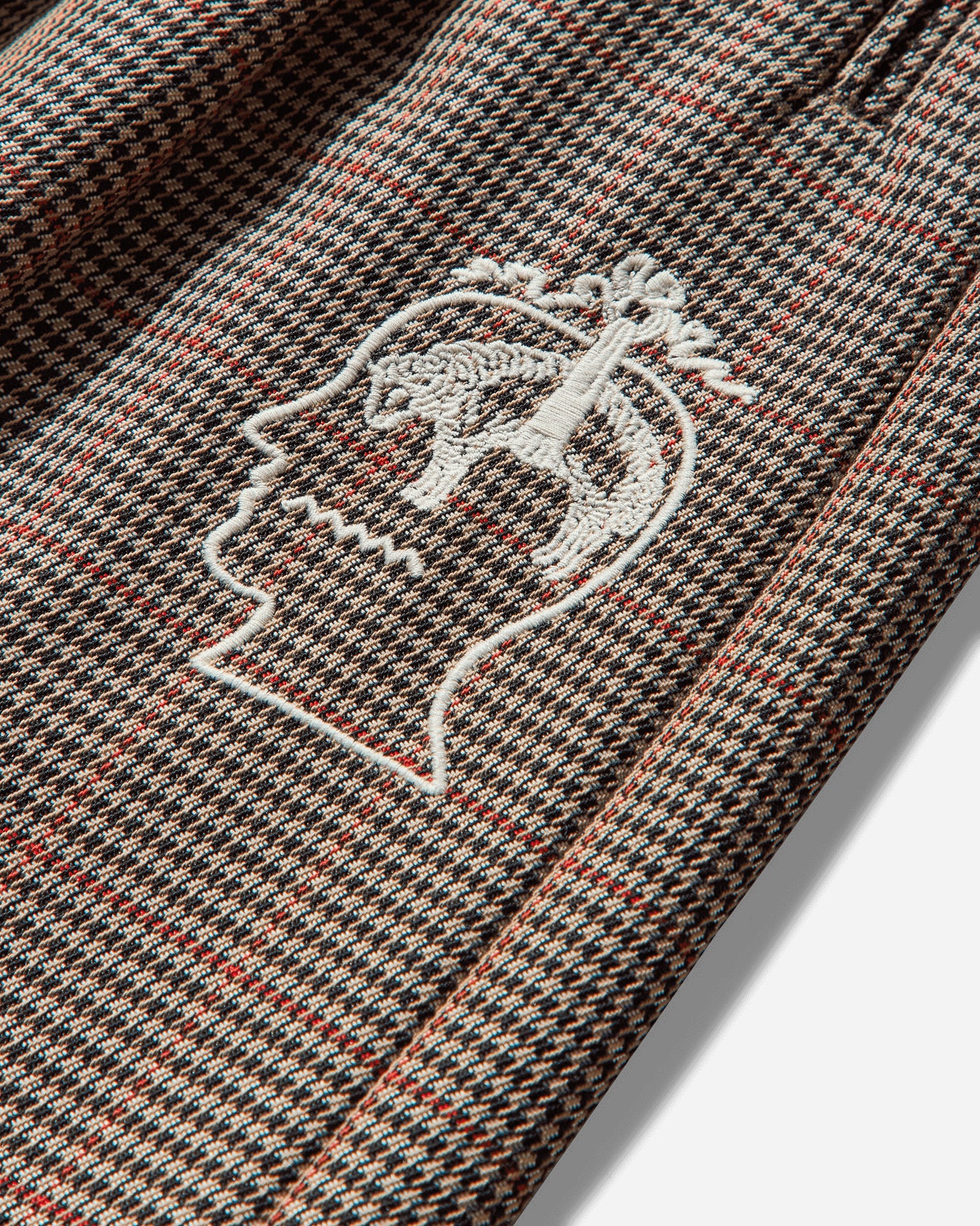 Brain Dead Brooks Brothers Houndstooth Pleated Shorts Tan Shorts Short BDS24B310041 T