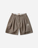 Brain Dead Brooks Brothers Houndstooth Pleated Shorts Tan Shorts Short BDS24B310041 T