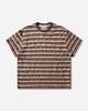Brain Dead Casey Striped T Shirt Coffee Shirts Shortsleeve Shirt P26T00004980 Brown