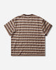 Brain Dead Casey Striped T Shirt Coffee Shirts Shortsleeve Shirt P26T00004980 Brown