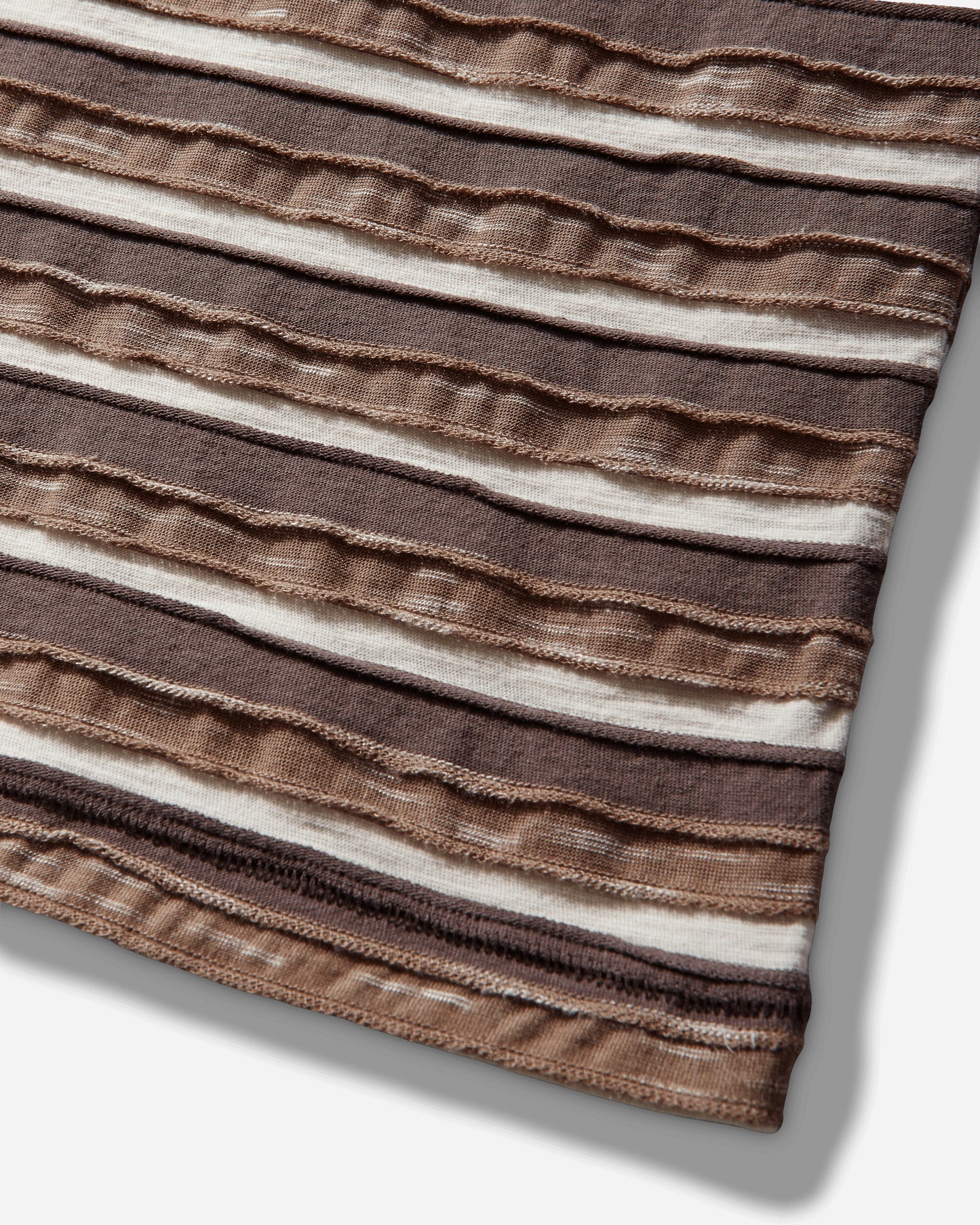 Brain Dead Casey Striped T Shirt Coffee Shirts Shortsleeve Shirt P26T00004980 Brown