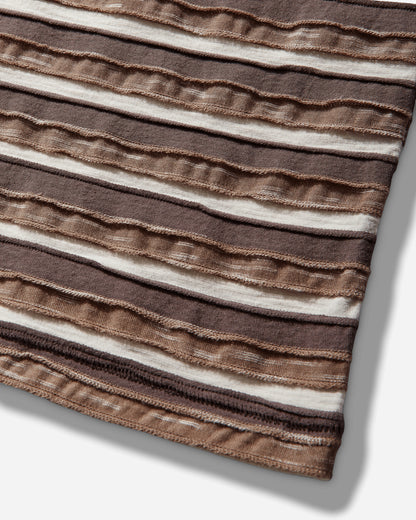 Brain Dead Casey Striped T Shirt Coffee Shirts Shortsleeve Shirt P26T00004980 Brown