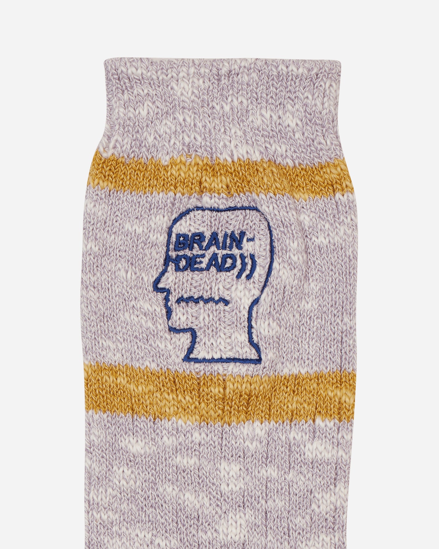 Brain Dead Slub 2 Stripes Crew Sock Light Blue Underwear Socks A16003800BL LB