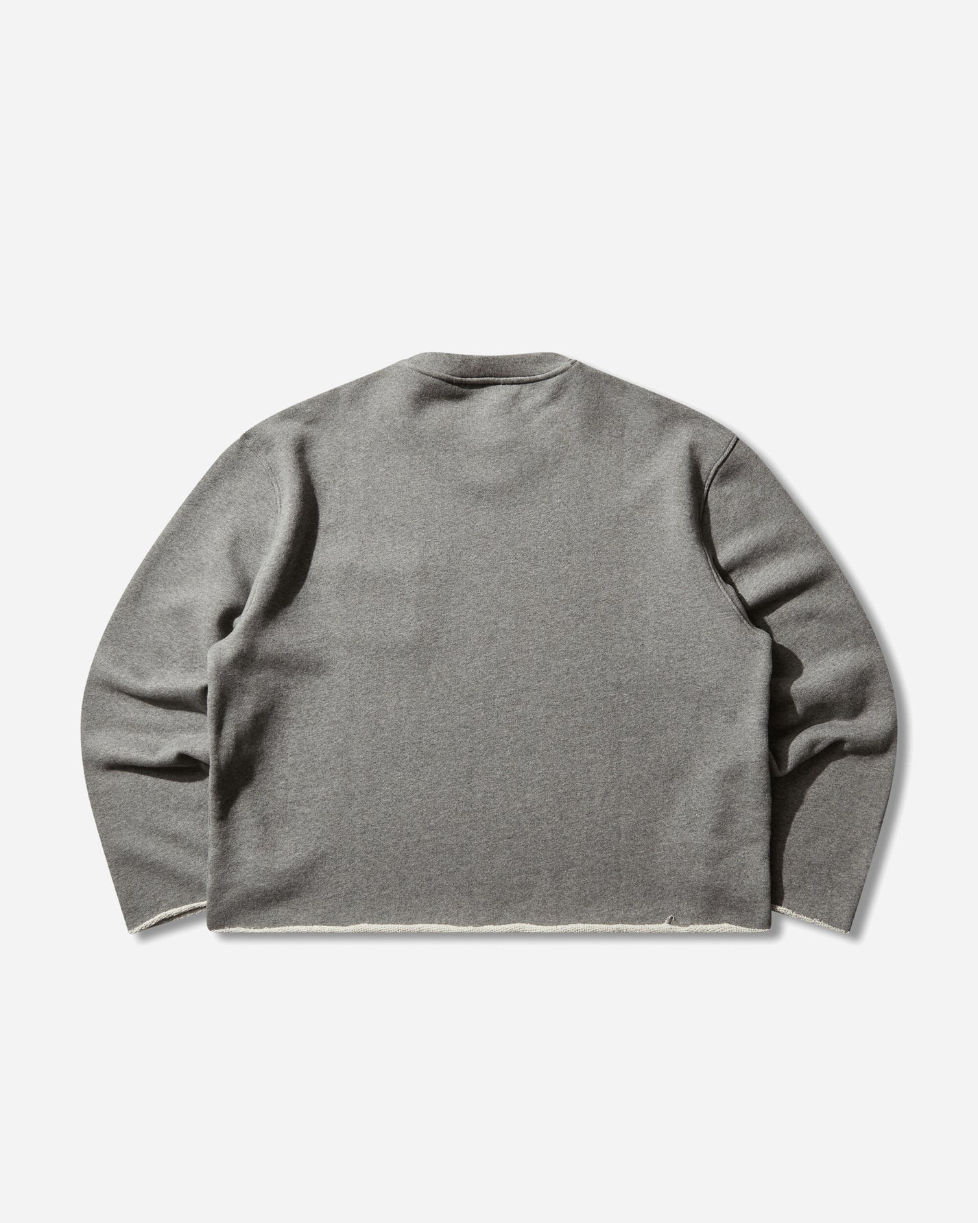 Brain Dead Boxy French Terry Sweatshirt Heather Grey Knitwears Sweaters P26O12004831 Grey