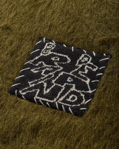 Brain Dead Future Vision Boxy Knit Sweater Olive Knitwears Sweaters BDF25O12O045 OLV