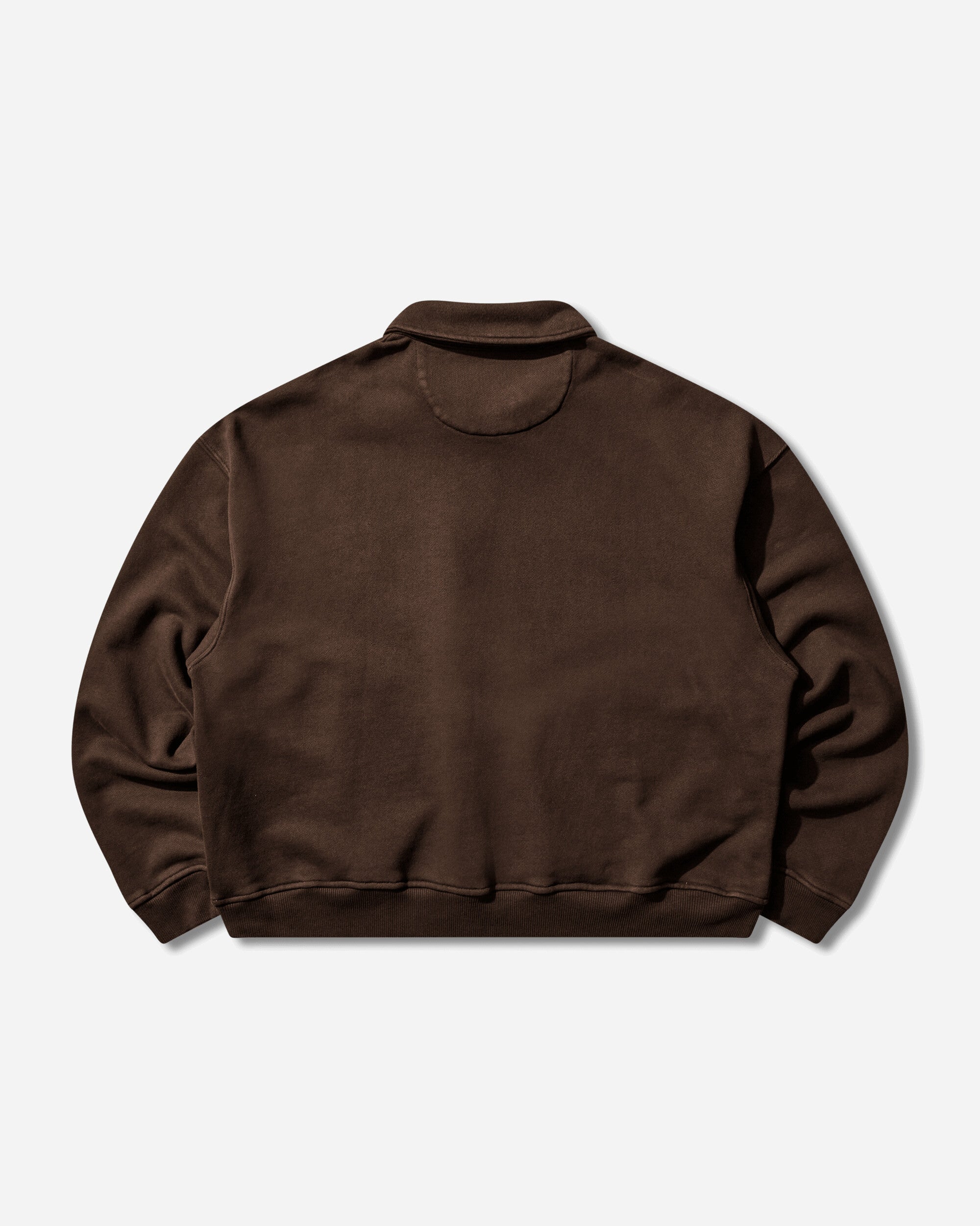 Brain Dead Half Zip Collared Sweatshirt Brown Knitwears Sweaters P26O19004826 Brown