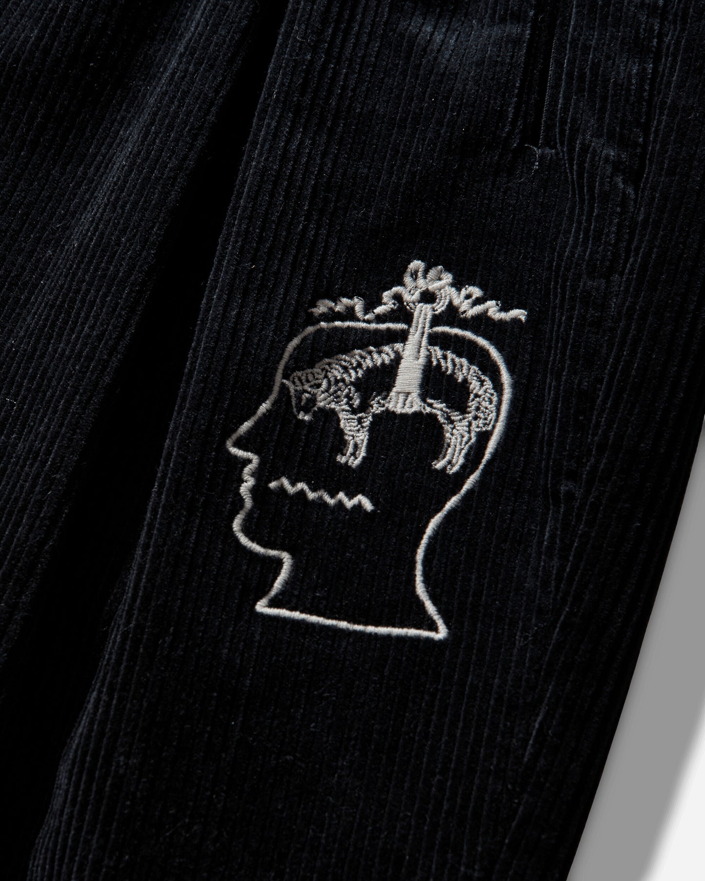 Brain Dead Bbc Pleated Corduroy Trouser Mid Blue Pants Trousers F25B13004595 Blue