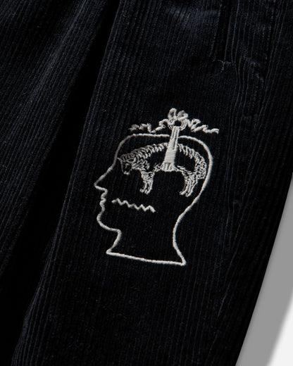 Brain Dead Bbc Pleated Corduroy Trouser Mid Blue Pants Trousers F25B13004595 Blue