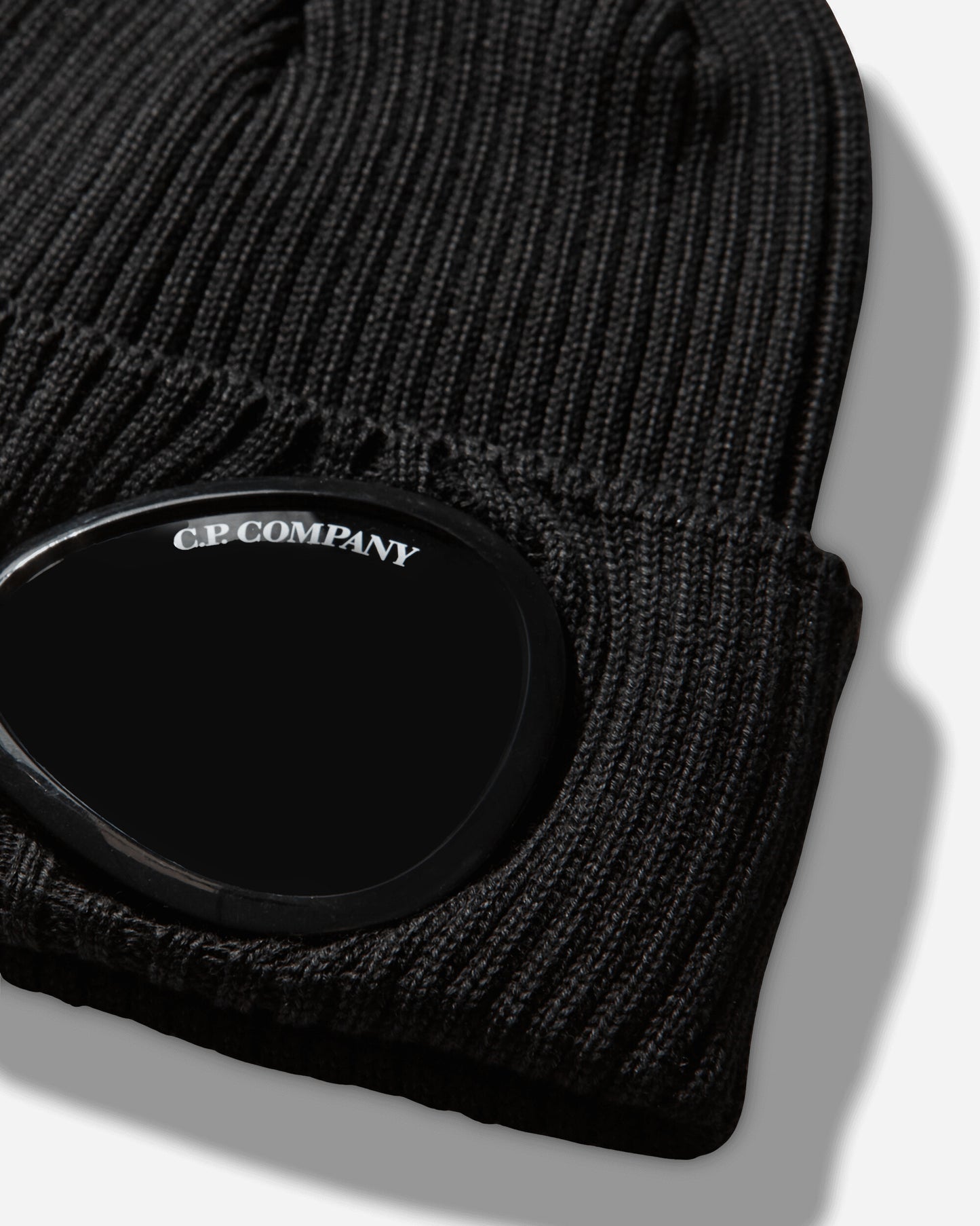 C.P. Company Cotton Goggle Beanie Black Hats Beanies RSCMAC747A-000727A 999