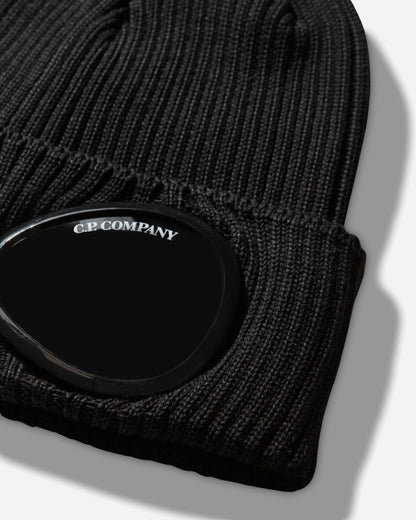 C.P. Company Cotton Goggle Beanie Black Hats Beanies RSCMAC747A-000727A 999