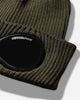 C.P. Company Cotton Goggle Beanie Ivy Green Hats Beanies RSCMAC747A-000727A 683