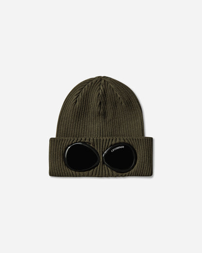 C.P. Company Cotton Goggle Beanie Ivy Green Hats Beanies RSCMAC747A-000727A 683