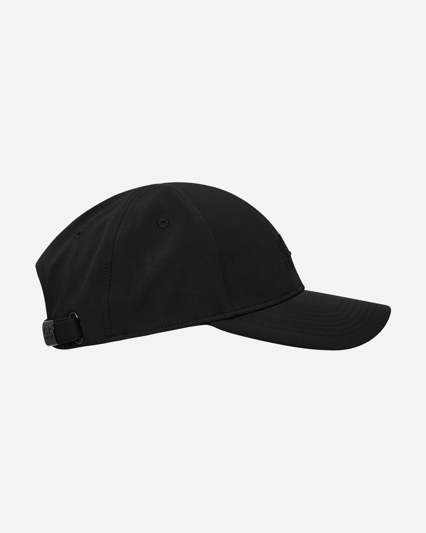 C.P. Company C.P. Shell-R Logo Cap Black Hats Caps 17CMAC078A006097A 999