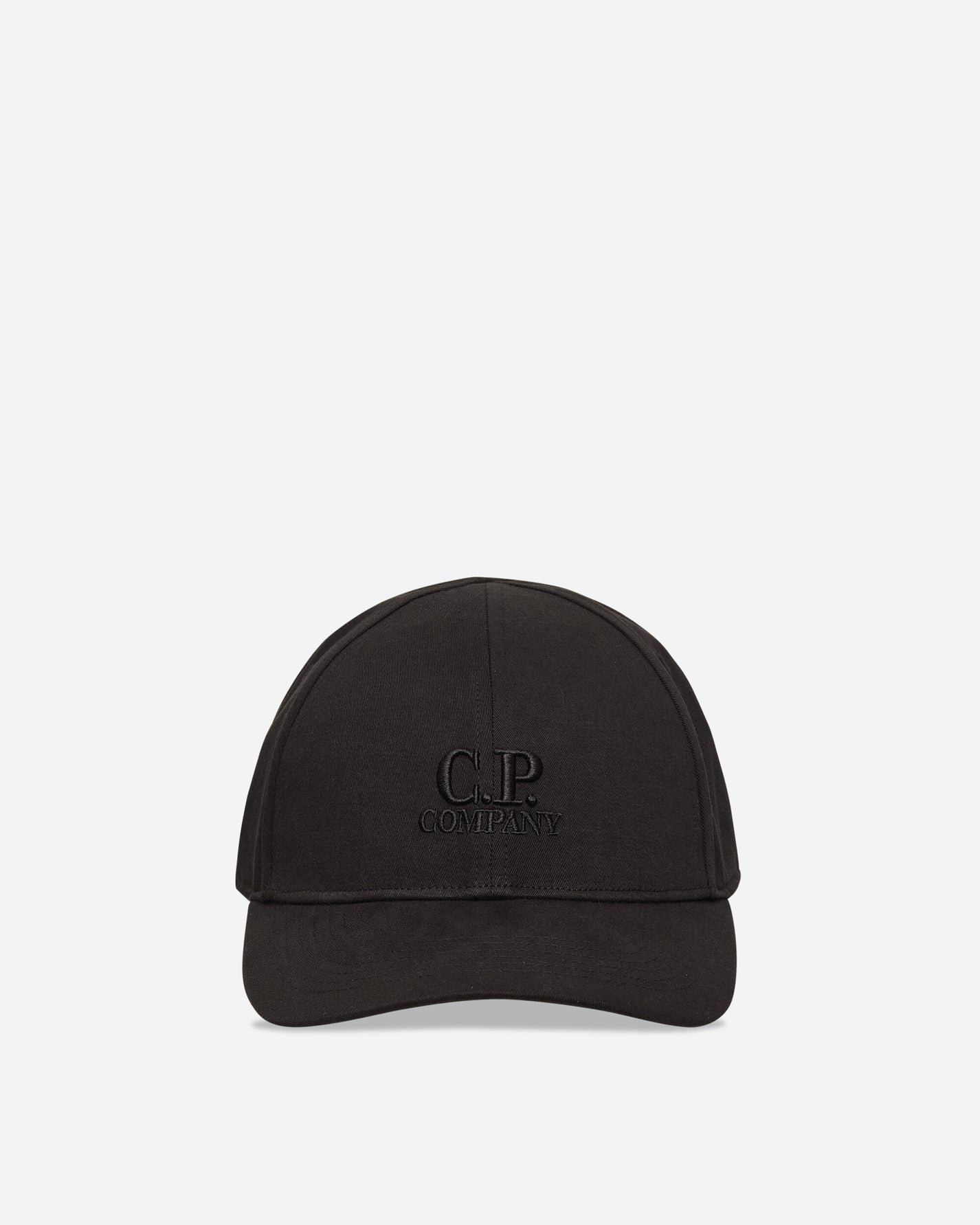 C.P. Company Gabardine Logo Cap Black Hats Caps RCCMAC750A-006288A 999