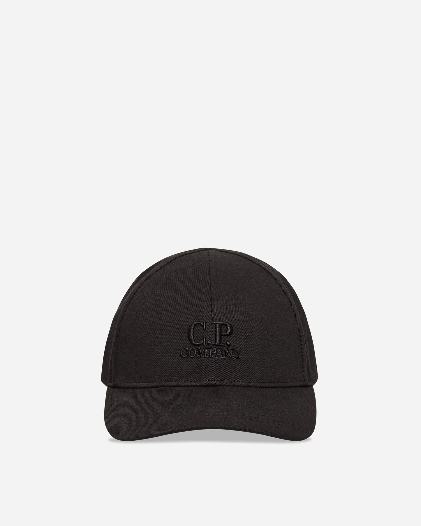 C.P. Company Gabardine Logo Cap Black Hats Caps RCCMAC750A-006288A 999