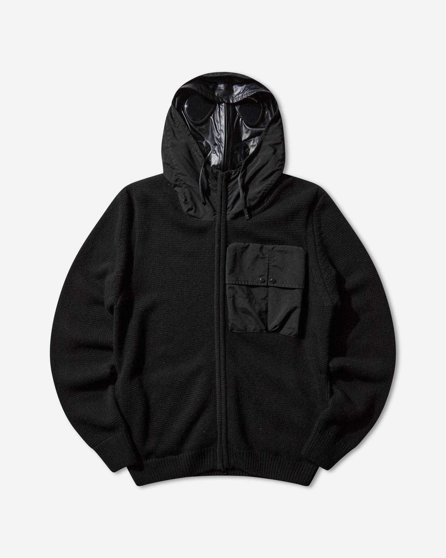 C.P. Company Knitwear Cardigan In Lambswool Mixed Black Knitwears Cardigans 19CMKN245A-110149M 999