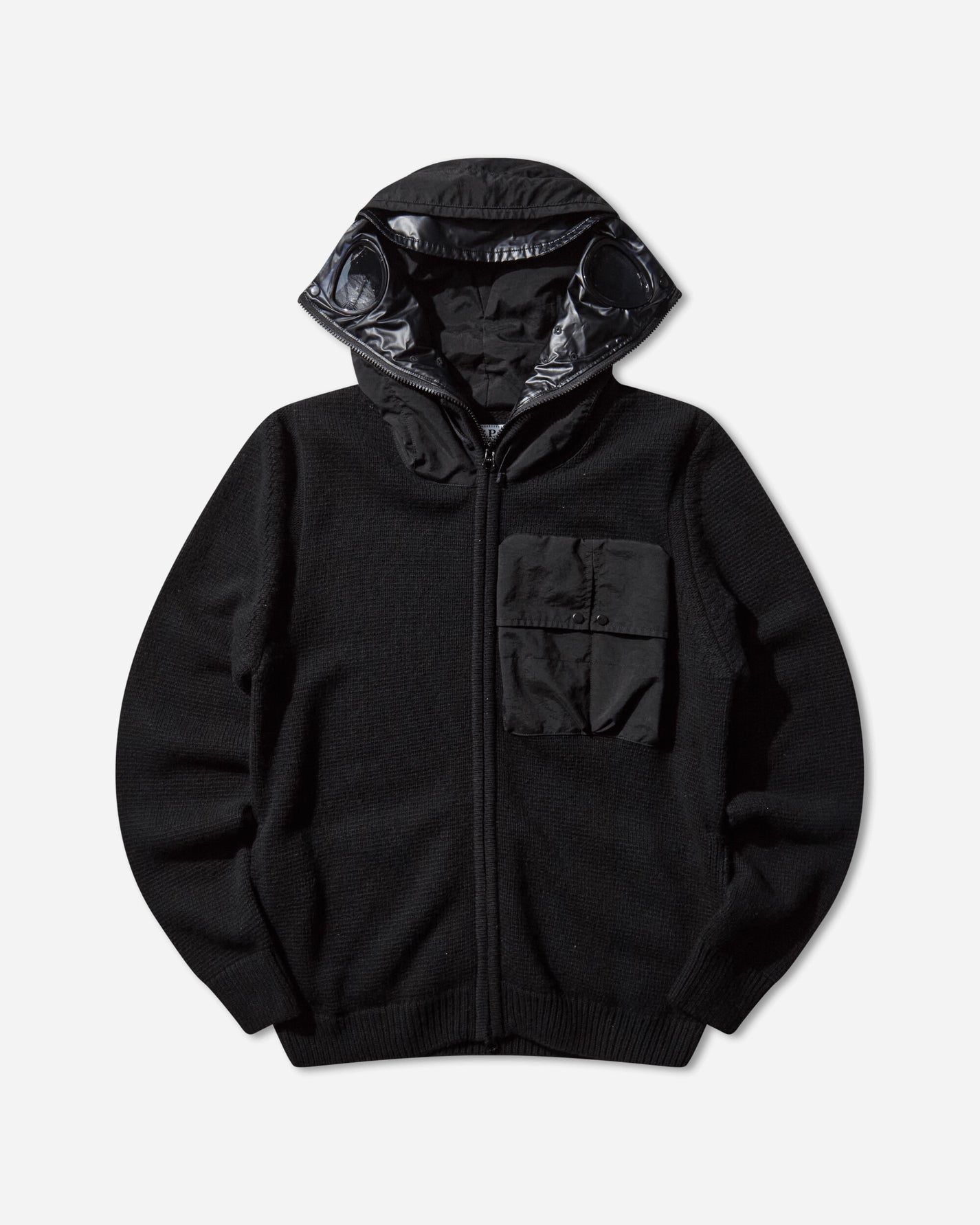 C.P. Company Knitwear Cardigan In Lambswool Mixed Black Knitwears Cardigans 19CMKN245A-110149M 999