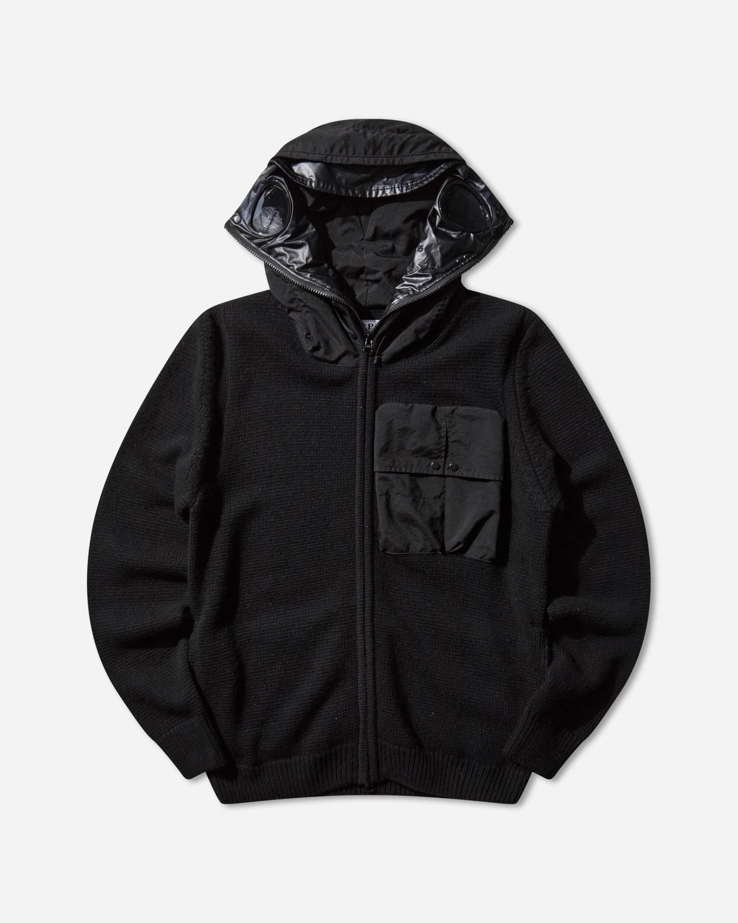 C.P. Company Knitwear Cardigan In Lambswool Mixed Black Knitwears Cardigans 19CMKN245A-110149M 999