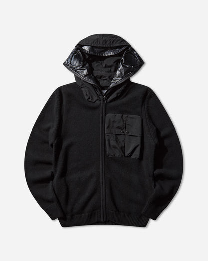 C.P. Company Knitwear Cardigan In Lambswool Mixed Black Knitwears Cardigans 19CMKN245A-110149M 999