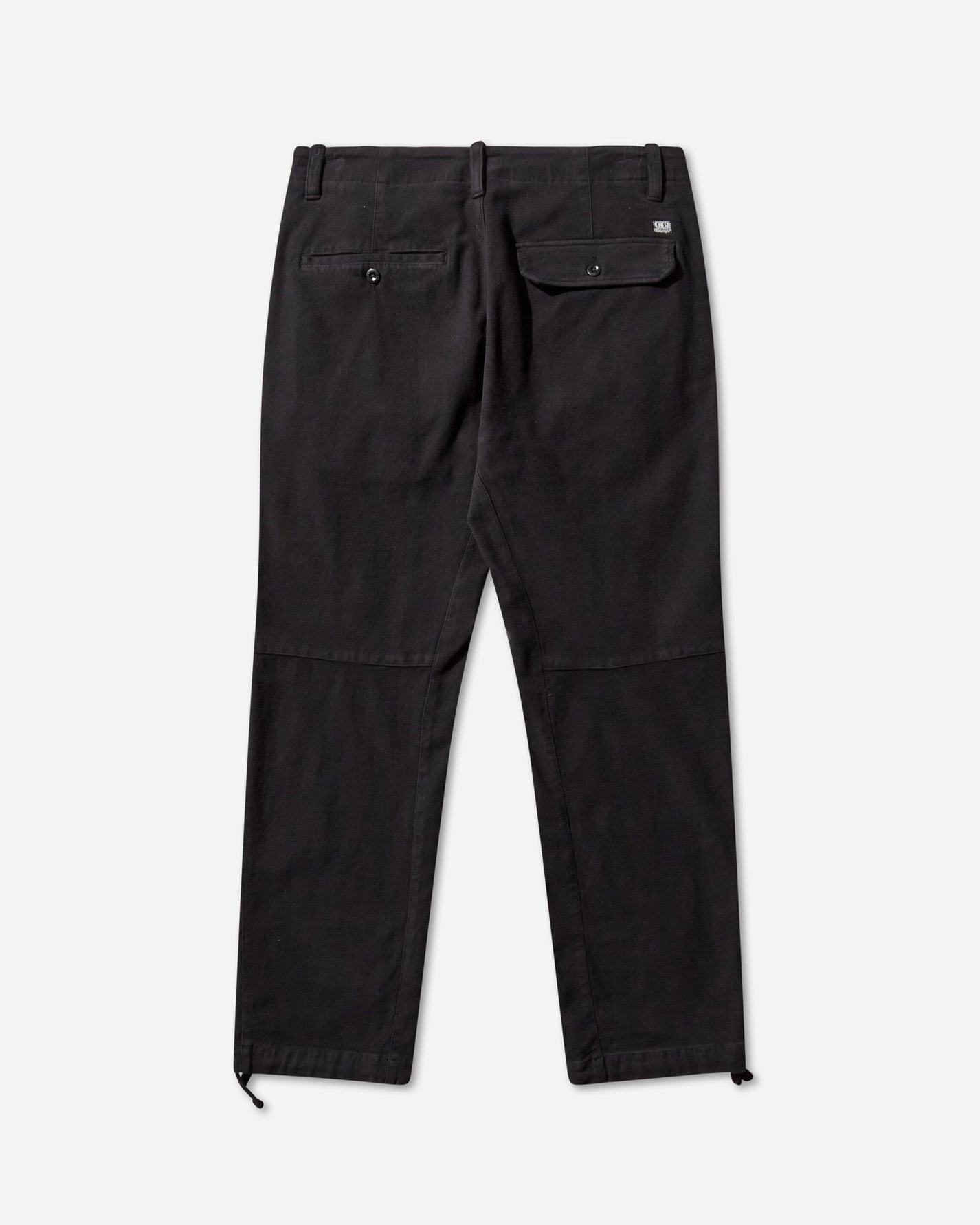 C.P. Company Cargo Pant In Moleskin Stretch Black Pants Cargo 19CMPA234A-110482G 999