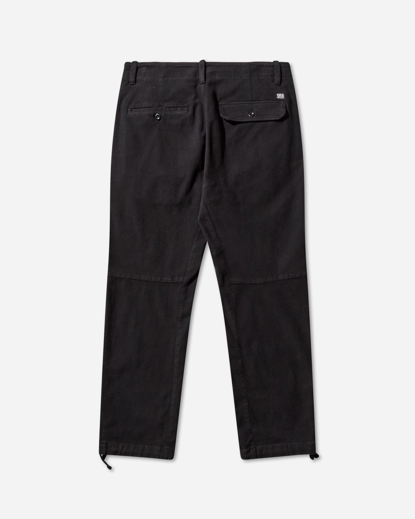 C.P. Company Cargo Pant In Moleskin Stretch Black Pants Cargo 19CMPA234A-110482G 999