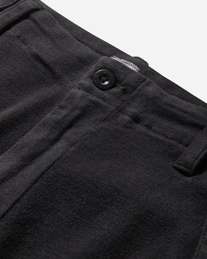 C.P. Company Cargo Pant In Moleskin Stretch Black Pants Cargo 19CMPA234A-110482G 999