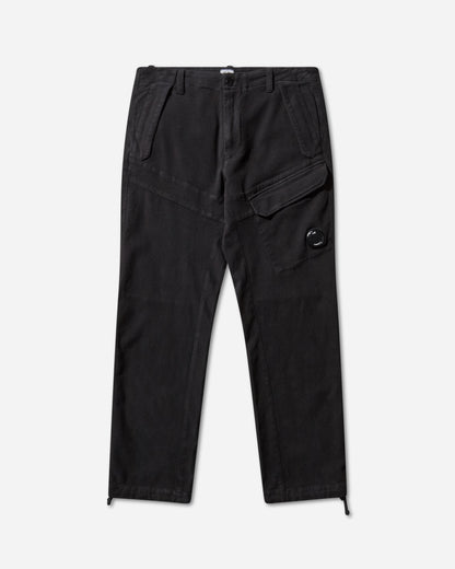 C.P. Company Cargo Pant In Moleskin Stretch Black Pants Cargo 19CMPA234A-110482G 999