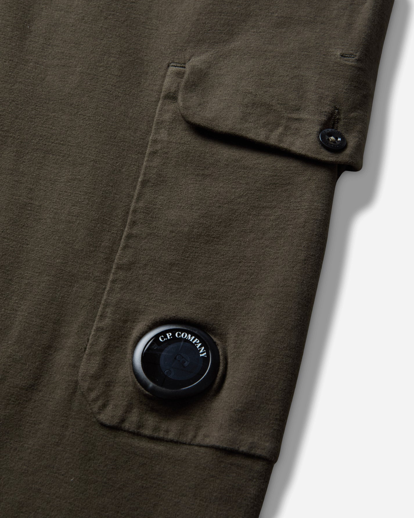 C.P. Company Pants Cargo Pant In Moleskin Stretch Ivy Green Pants Cargo 21CMPA253A-110482G 683