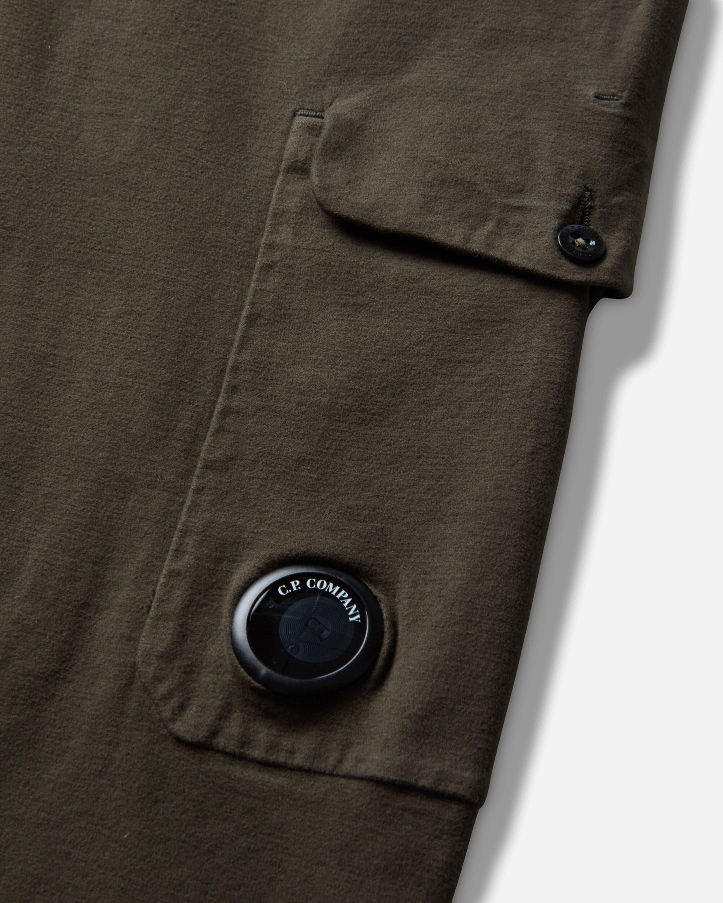 C.P. Company Pants Cargo Pant In Moleskin Stretch Ivy Green Pants Cargo 21CMPA253A-110482G 683