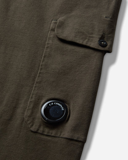 C.P. Company Pants Cargo Pant In Moleskin Stretch Ivy Green Pants Cargo 21CMPA253A-110482G 683