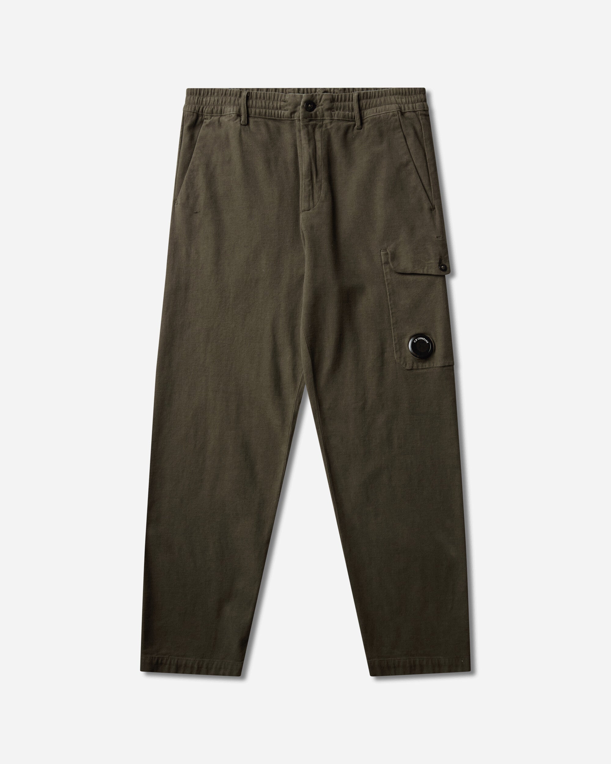 C.P. Company Pants Cargo Pant In Moleskin Stretch Ivy Green Pants Cargo 21CMPA253A-110482G 683