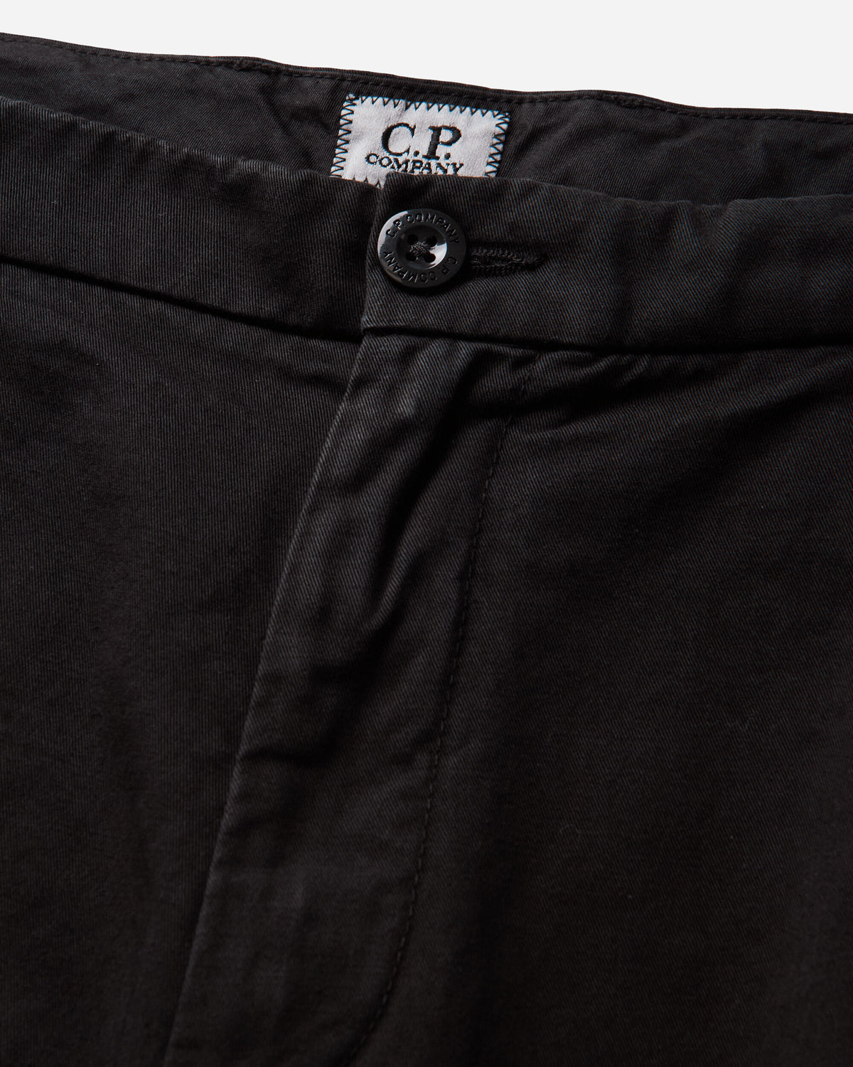 C.P. Company Cotton Gabardine Boxy Pleats Pants BLACK Pants Chinos 21CMPA252A-110458G 999
