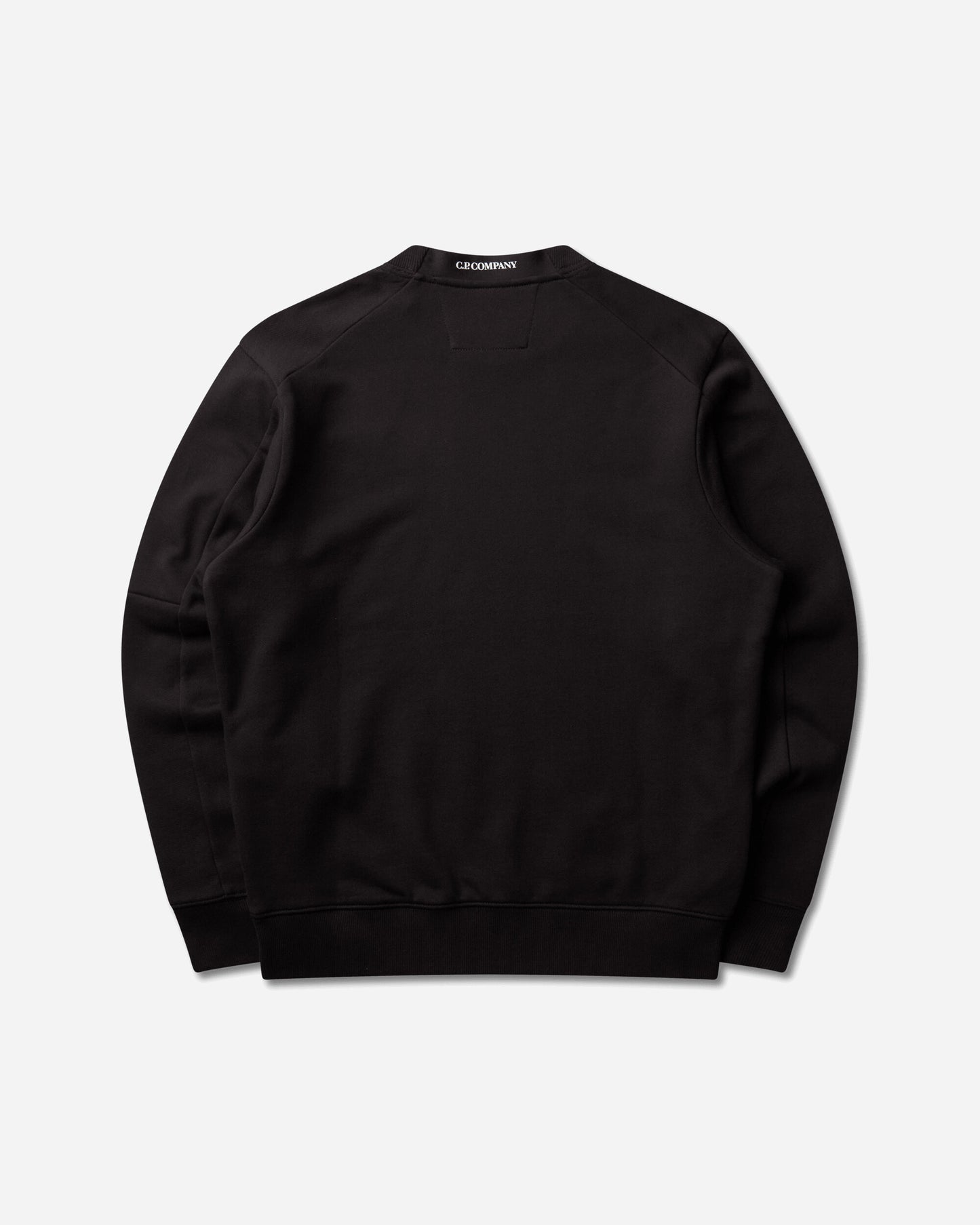 C.P. Company Diagonal Raised Fleece Crewneck Lens Sweatshirt BLACK Sweatshirts Crewneck RCCMSS713A-005086W 999