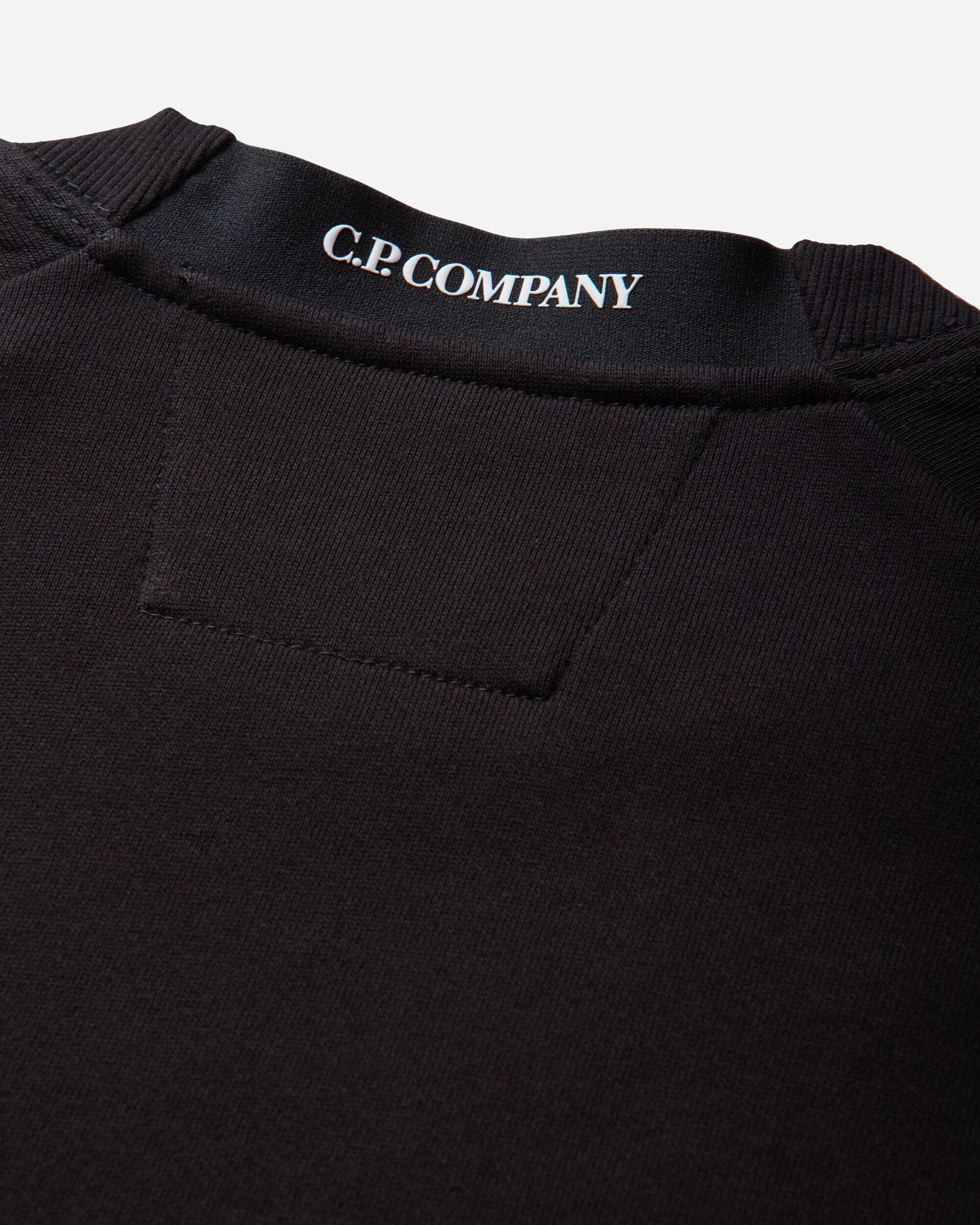 C.P. Company Diagonal Raised Fleece Crewneck Lens Sweatshirt BLACK Sweatshirts Crewneck RCCMSS713A-005086W 999