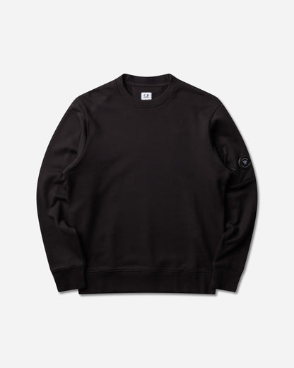 C.P. Company Diagonal Raised Fleece Crewneck Lens Sweatshirt BLACK Sweatshirts Crewneck RCCMSS713A-005086W 999