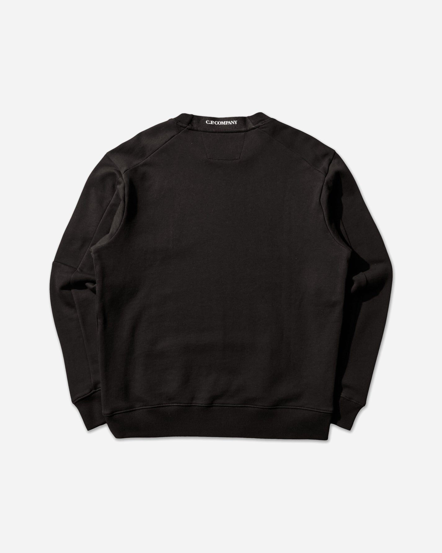 C.P. Company Diagonal Raised Fleece Crewneck Lens Sweatshirt BLACK Sweatshirts Crewneck RCCMSS713A-005086W 999