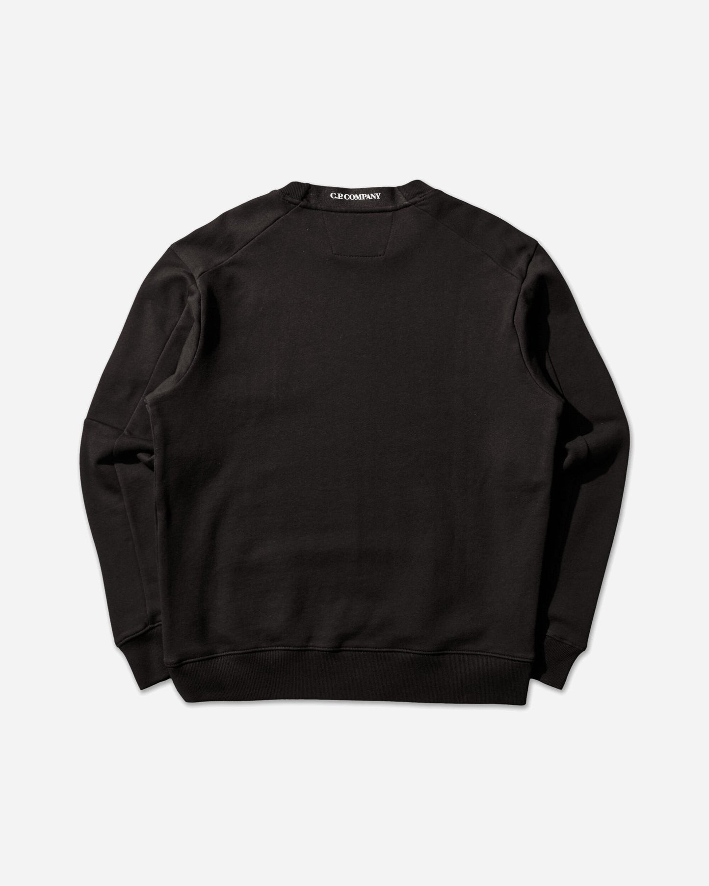 C.P. Company Diagonal Raised Fleece Crewneck Lens Sweatshirt BLACK Sweatshirts Crewneck RCCMSS713A-005086W 999