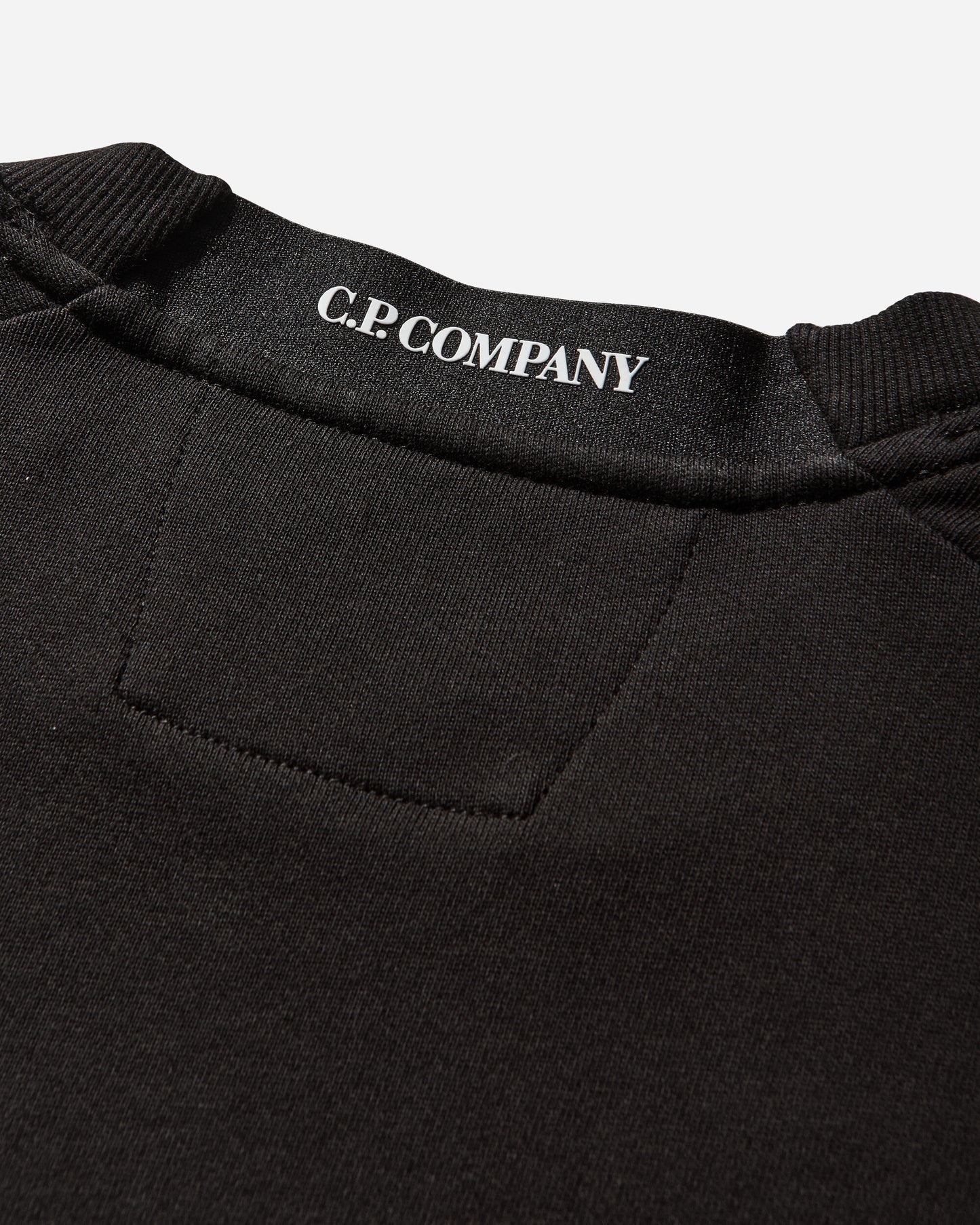 C.P. Company Diagonal Raised Fleece Crewneck Lens Sweatshirt BLACK Sweatshirts Crewneck RCCMSS713A-005086W 999